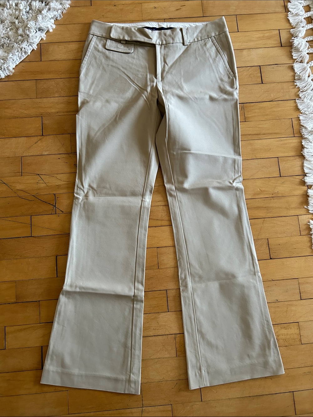 Banana Republic Light Beige Martin Fit Dress Pants